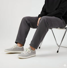 Rothy - Lace Up Sneakers - Gray